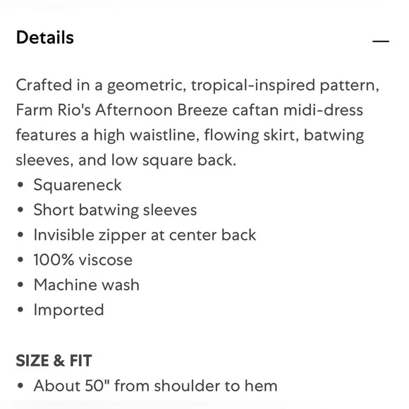 Farm Rio Afternoon Breeze Midi Dress - Picture 5 of 9